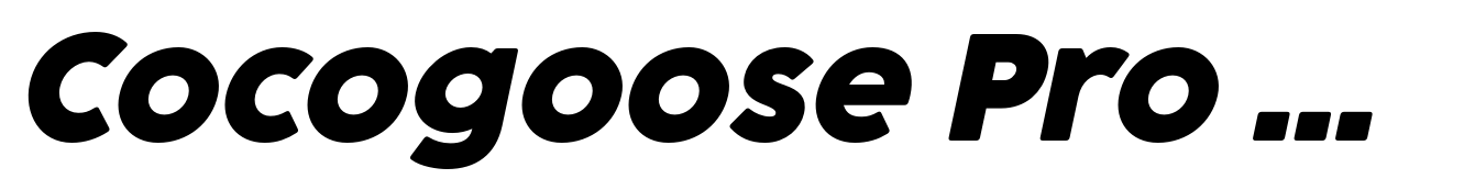 Cocogoose Pro Bold Italic